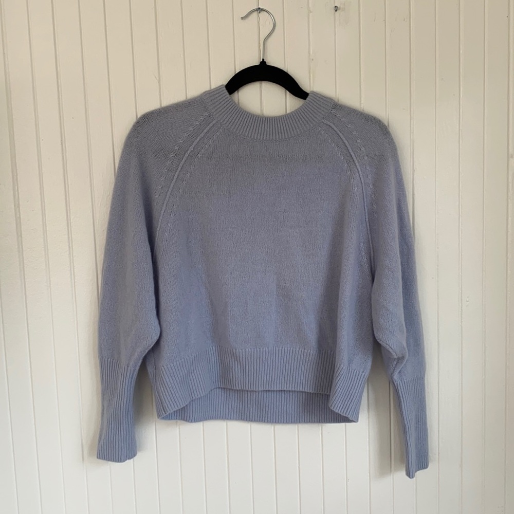 Aritzia light blue cashmere sweater